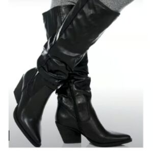 Zodiac Black Leather Women's Boots Size 7 NWOT